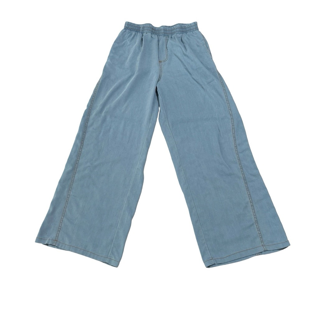 Edit By Nine Women's‎ Wide Leg Pull On Pants Blue Size Small 25 x 26.5